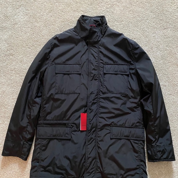 Men’s Alfani Fitted Black Jacket, size Large - Picture 2 of 16